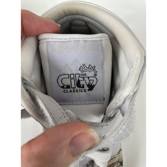 Reebok City Classics By Stash Womens US 6.5 White Leather Sneakers Gum Sole Arti - Picture 9 of 12